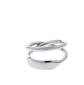 Double Layer Titanium Steel Ring Hip Hop