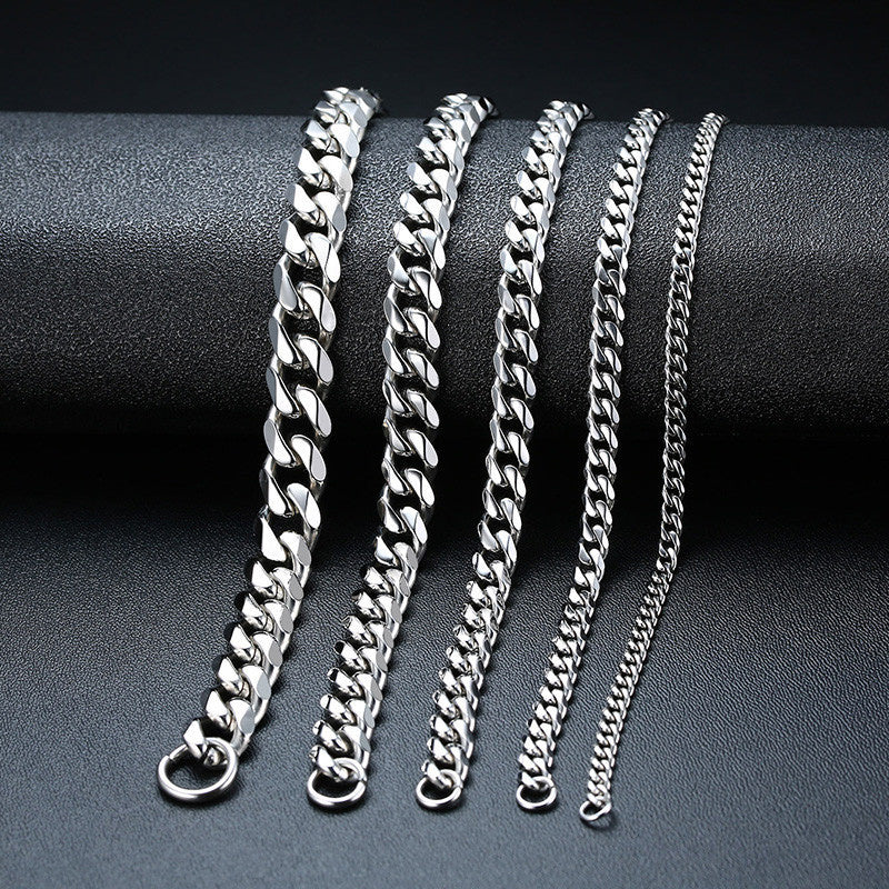 Men's Stainless Steel Gold Plated Handwork