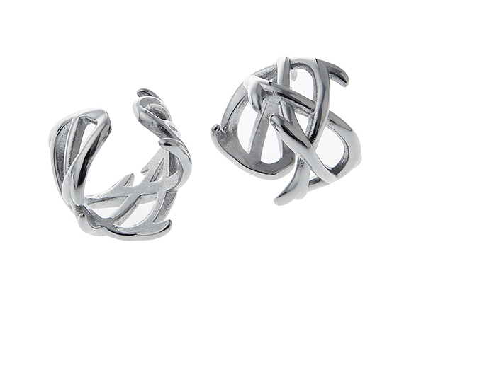 Silver Vine Exquisite Earless Ear Clip