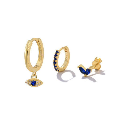 Women's Demon Eye Earring Combination Set